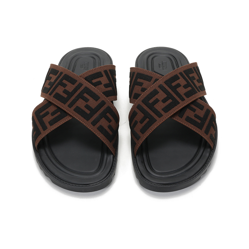 芬迪fendi男士织物凉鞋拖鞋凉拖7x1222a63t