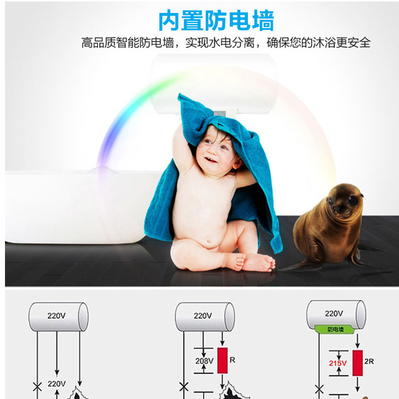 航天电器 HC026CDH 储水式电热水器 遥控 数字显示 出水断电 内置防电墙 一级能效