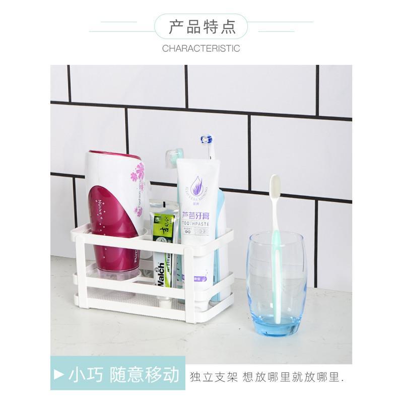 立式风筒架1个装 智百纳吹风机架落地置物架卫生间风筒架家用放牙膏牙刷梳子收纳盒