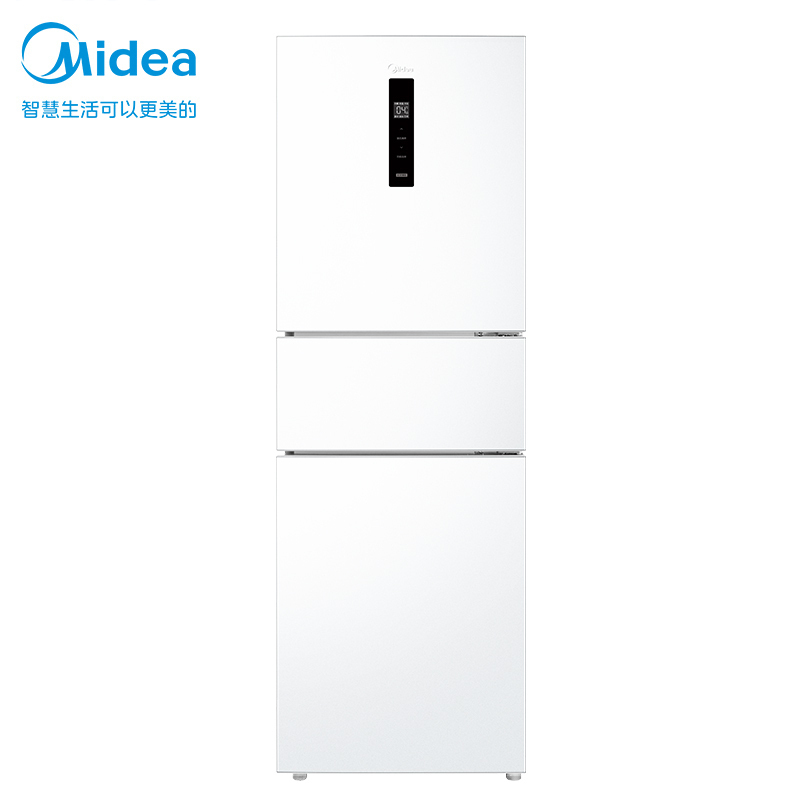 美的midea小冰箱三门家用小型三开门风冷无霜变频一级能效节能省电
