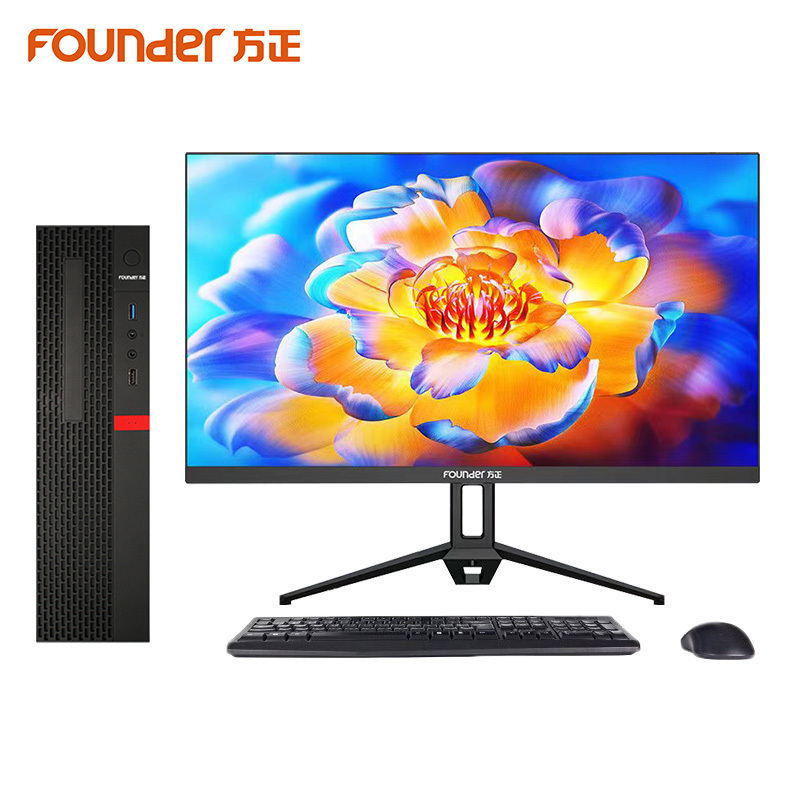 方正(Founder)国产台式机电脑10升(PHZ0061A)兆芯KX-U6780A八核/16G/128G固态+1T/27英寸显示器