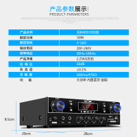 先科(SAST) 8001B家用音响蓝牙家庭功放机KTV卡包功放机 家用功放机AV功放 黑色