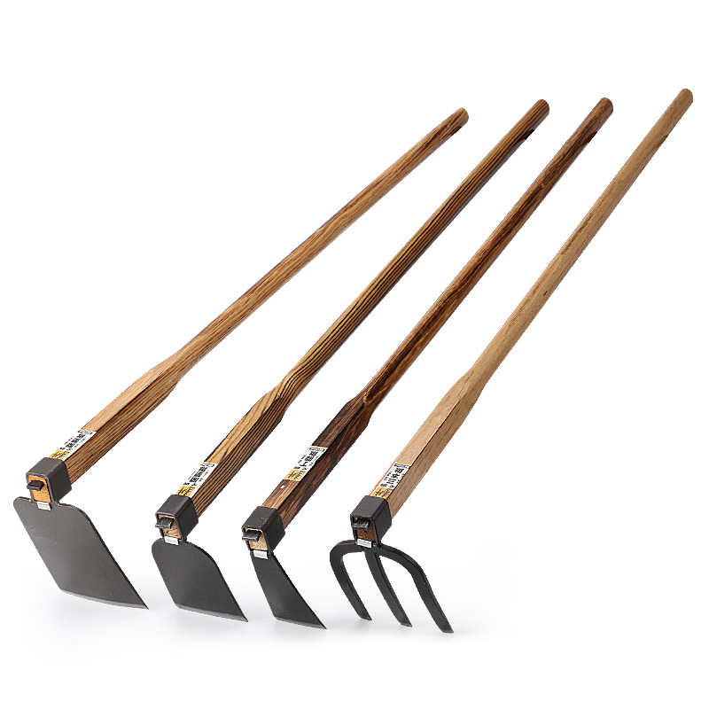 木柄大锄头农用户外除开垦锄耙子种地农具种菜种花园艺长柄锄头定制