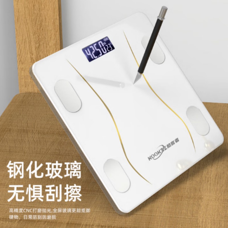酷客者 C31体脂秤电子秤人体秤家用体重秤高精准检测