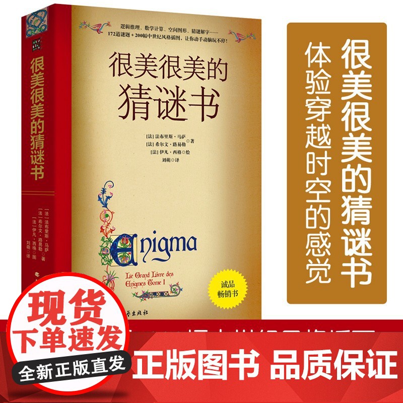 很美很美的猜谜书正版完整版10-12-15岁初中小学生益智打谜语课外读物书籍提高数学空间逻辑思维能力解字开发脑力创造力想高清大图