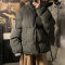 YUANSU短款棉衣男潮流韩版宽松反光蝴蝶棉服冬季加厚面包服休闲情侣外套棉衣