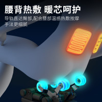 Lenovo/联想豪华按摩椅R3-B高配灰白色 家用全身全自动太空豪华舱小户型多功能电动沙发深V零重力颈椎肩腰揉捏按摩器
