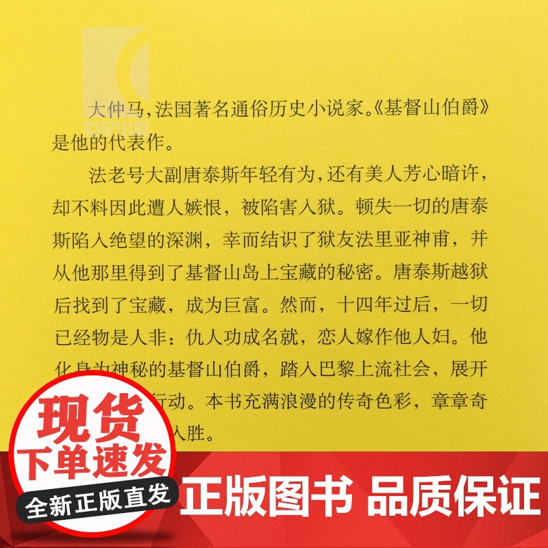 基督山伯爵:上下2册/三个火枪手 大仲马作品集译文名著精选法国文学上海译文出版社外国小说高清大图