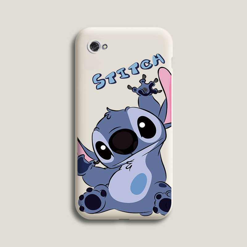 vivox9手机壳液态x9s硅胶x9plus卡通男女防摔史迪仔可爱潮壳 [古董白