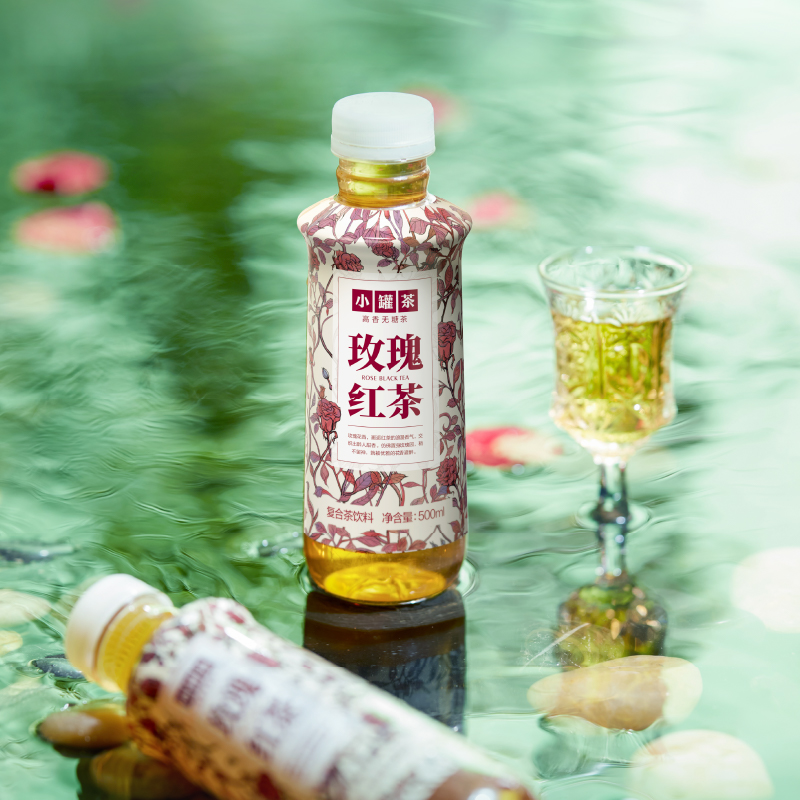 小罐茶高香无糖玫瑰红茶复合饮品500mL*15瓶高山茶叶醇厚回甘独立锁鲜便携匠心工艺茶香浓郁高清大图