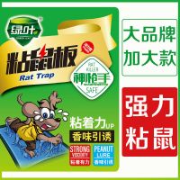 绿叶粘鼠板(20枚装)老鼠贴强力胶粘大老鼠加大捕抓鼠神家用器一窝实惠装端