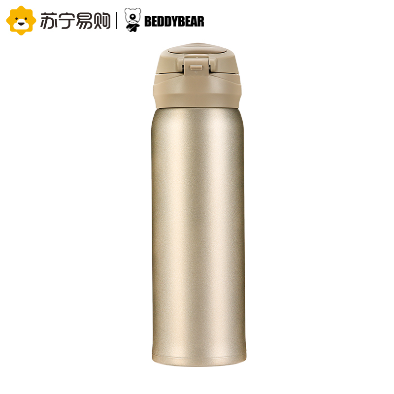 杯具熊(beddybear) 杯具熊商务保温杯男女士真空不锈钢直身杯子情侣焖烧水杯(电商金)