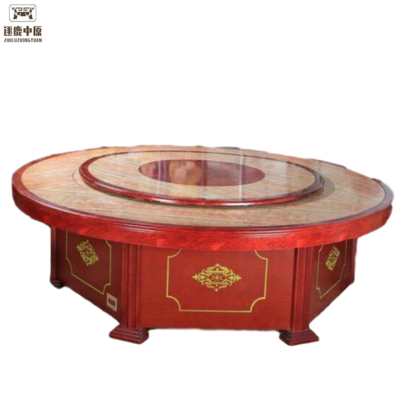 逐鹿中原餐桌电动酒店圆桌餐桌饭店圆桌转盘电动餐桌转盘bm0067多种
