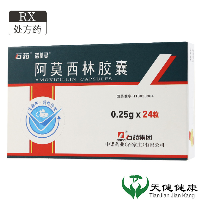 石药 阿莫西林胶囊 0.25g*24粒/盒