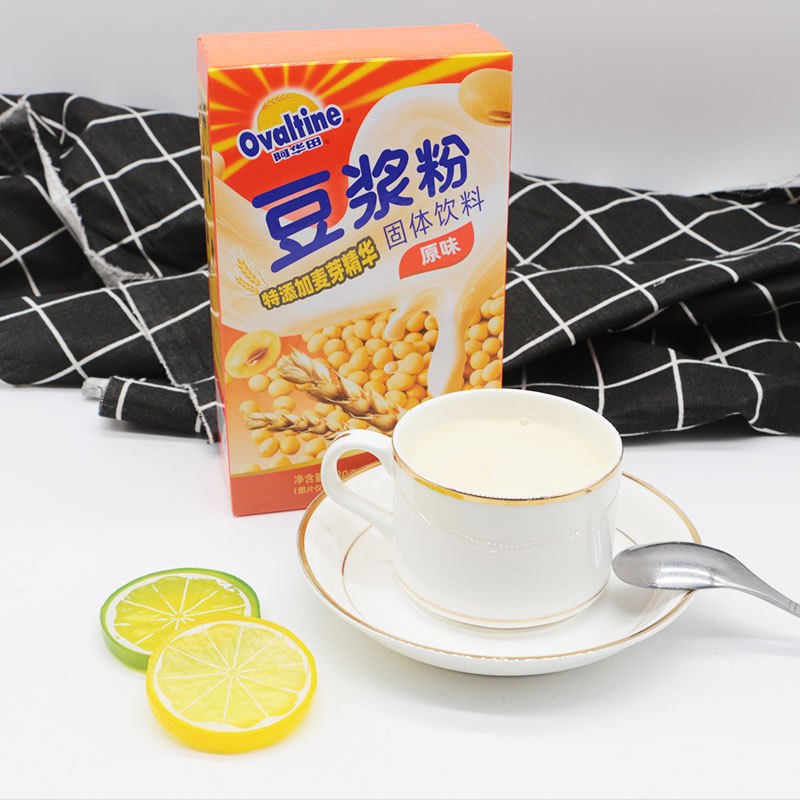 阿华田(Ovaltine)早餐速溶香浓 原味非转基因 速溶豆浆粉180g(内含6小包)*2袋(特)