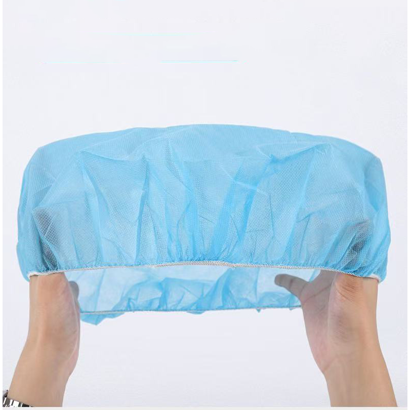 惠铁 无纺布头套厨师帽一次性防尘罩 条形 个高清大图