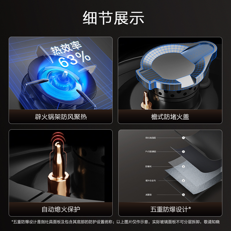 方太24立方巡航风量挥手智控EMQ5T+02-DA21B触控抽油烟机燃气灶具5.0Kw可调节底盘直流变频防干烧烟灶套餐