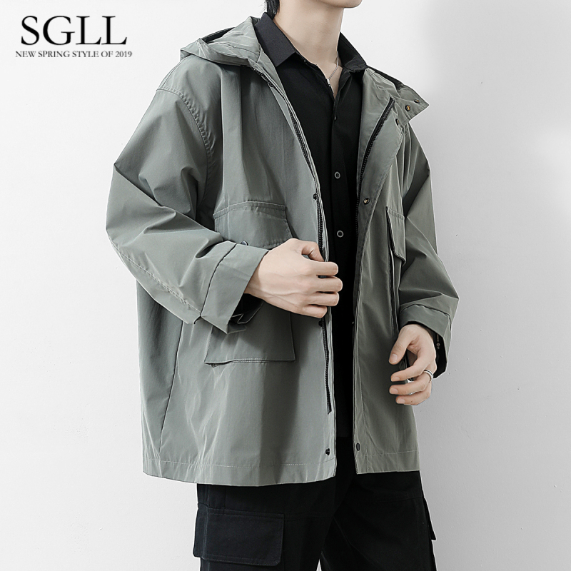 yuansu外套男秋冬韩版潮流学生夹克男士秋装上衣秋季休闲男装炸街防