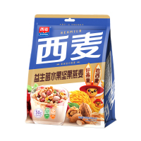 [益生菌燕麦]西麦益生菌水果坚果燕麦350g袋装即食早餐代餐速食休闲零食燕麦脆非油炸非膨化西澳阳光