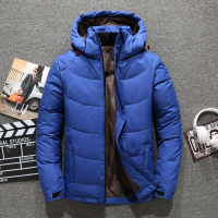 JEEPSPIRIT羽绒服男保暖工装加厚羽绒男装吉普户外男士羽绒工作服_578 XL 8710蓝色