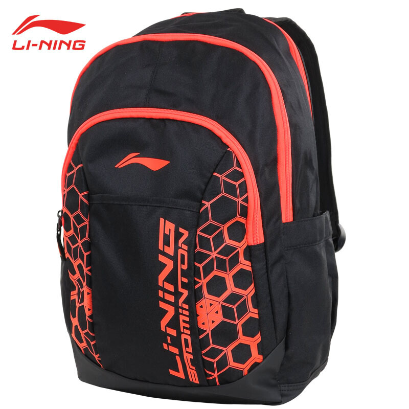 李宁LI-NING 羽毛球拍包双肩背包 运动球包户外学生旅行背包