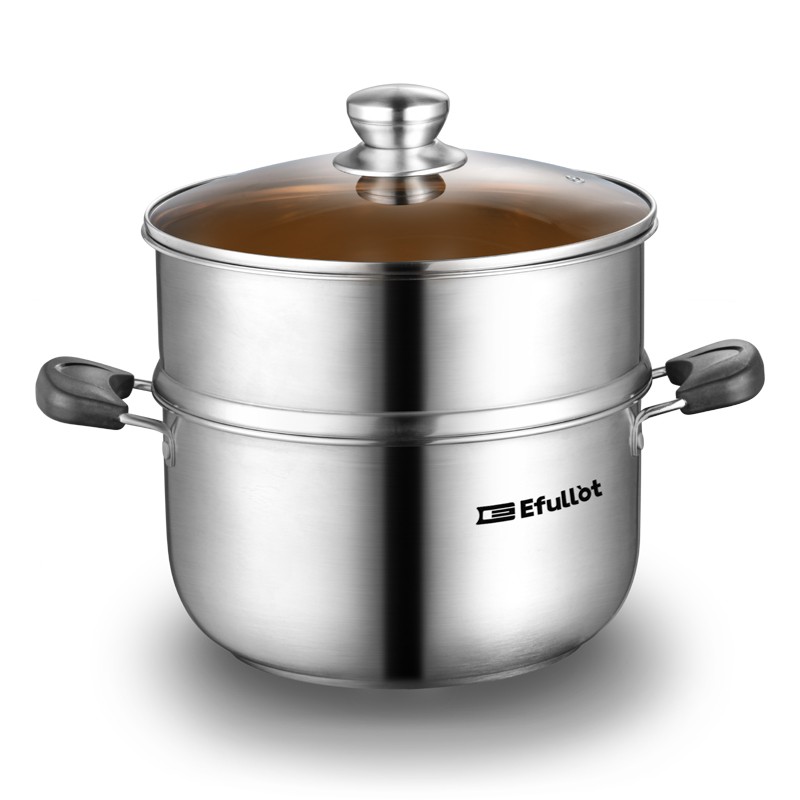 伊弗勒 EFSS S006 星辰不锈钢汤蒸锅 不锈钢26cm