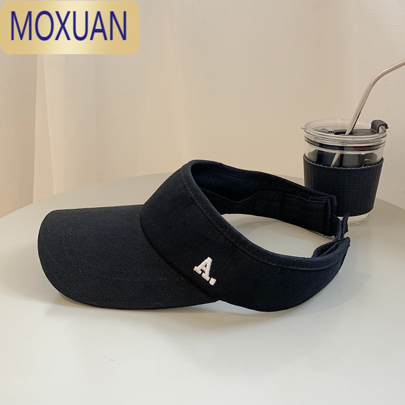 MOXUAN空顶防晒帽女面罩沙滩太阳帽男运动无顶鸭舌遮阳帽子女夏