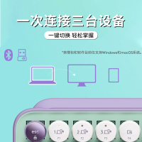 罗技(Logitech)POP MOUSE/粉+POP Keys/粉无线键鼠套装