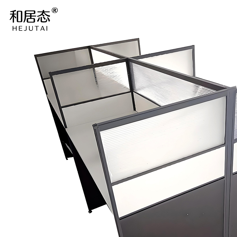 和居态 屏风卡座电脑桌 8人位 套高清大图