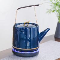 苏氏陶瓷快速烧水壶泡茶专用单壶提梁壶小型电器煮茶器套装霁蓝色