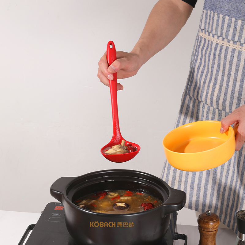 康巴赫硅胶锅铲勺 不粘锅炒锅专用护锅铲子 煎锅平底锅炒菜铲子耐高温高清大图