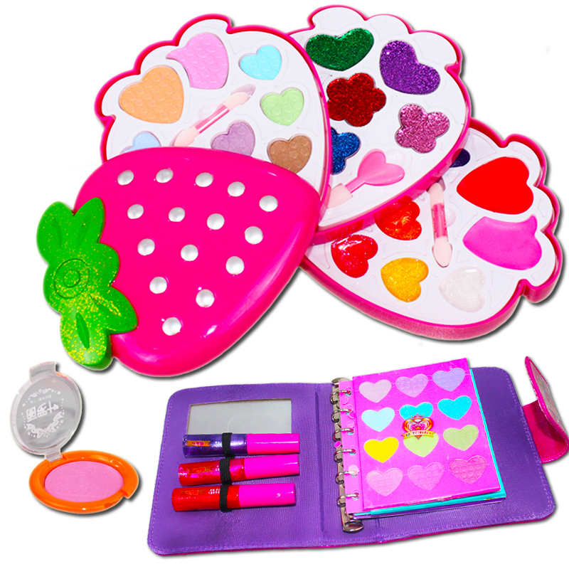 叶罗丽化妆彩妆盒儿童女孩公主眼影装美甲化妆品便携包手提箱玩具多层