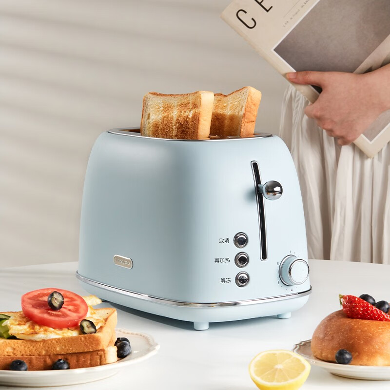 finsybo伯克多士炉 304不锈钢 6档控温 一键解冻 加厚防烫早餐机F-BM01A高清大图