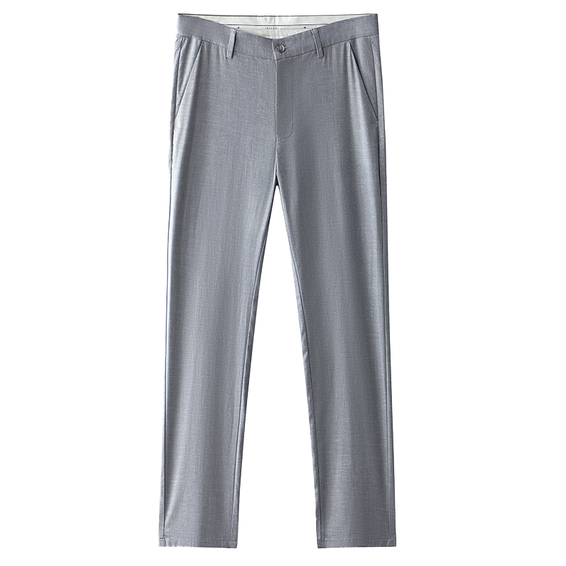 恒源祥亚麻长裤子男士休闲裤2025夏季薄款中老年爸爸商务高端西裤高清大图