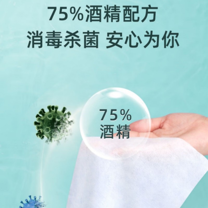 75%酒精卫生湿巾50片独立包装(单位:盒)