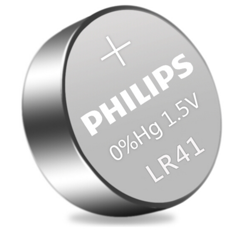 飞利浦（PHILIPS）LR41纽扣电池1.5V碱性10粒通用型号AG3/L736/392/192/384适用于手表