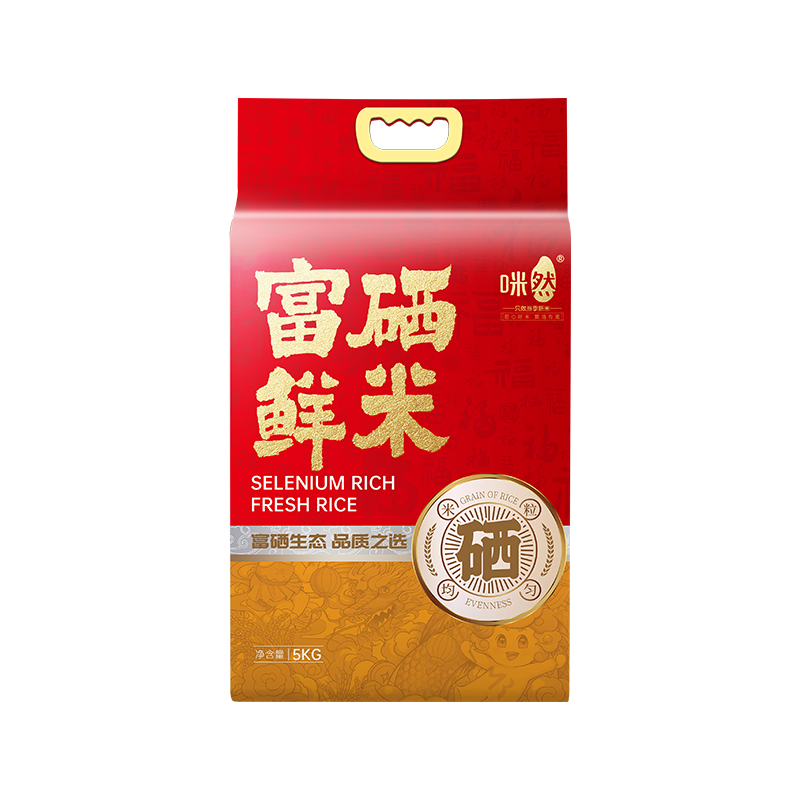 咪然 富硒鲜米 长粒香东北大米 黑土地种植 当季新米 10斤(单位:袋)