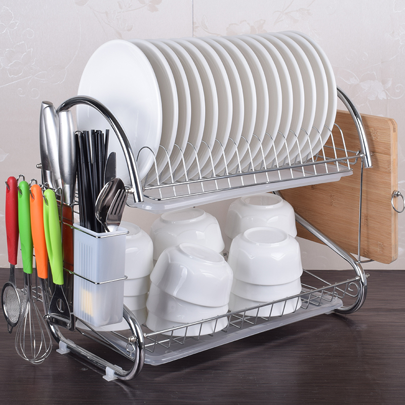 碗架收纳架厨房置物架碗柜闪电客餐具晾放碗盘架子洗碗池水碗筷沥水架