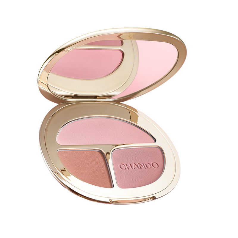 5029254000自然堂三色元气腮红盘 01豆沙粉8.5g