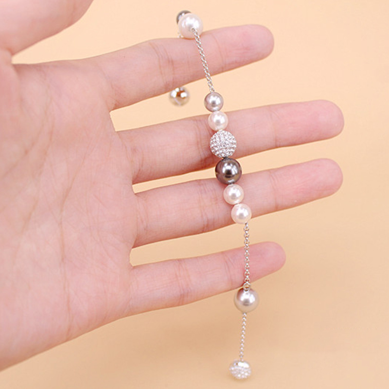 SWAROVSKI 施华洛世奇人造水晶)珍珠手链隐藏磁铁新款女士水晶手链奢侈品饰品礼物母亲节