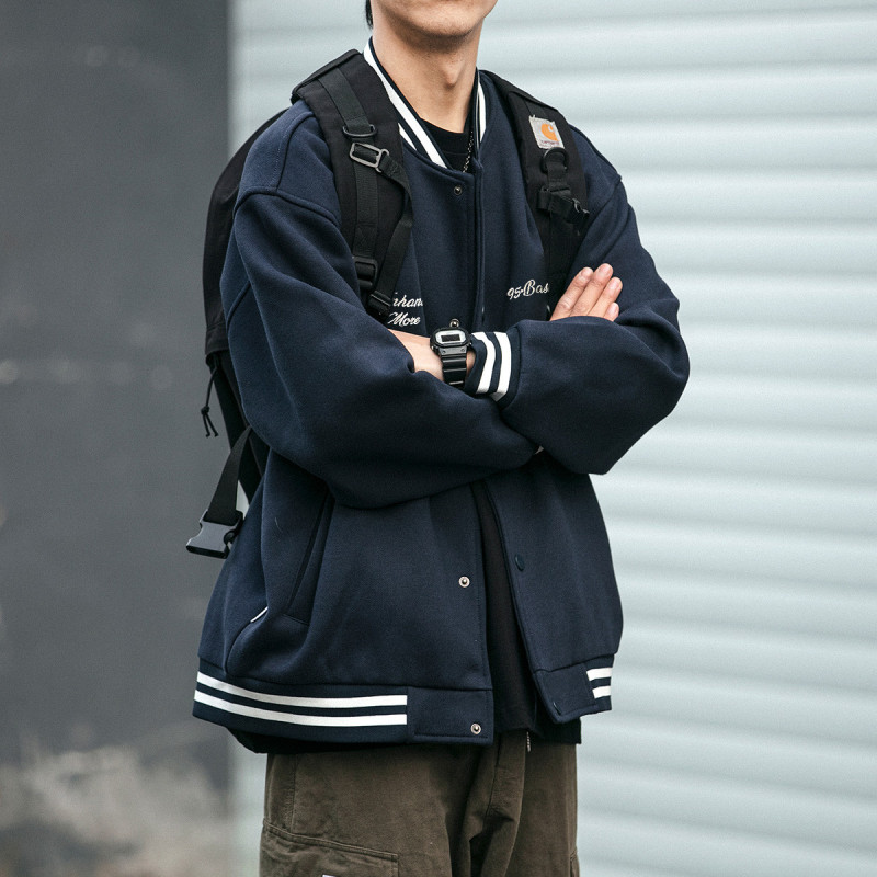 唐狮棒球领复古美式棒球服短款外套外套男秋季棒球服外套男秋季外套男