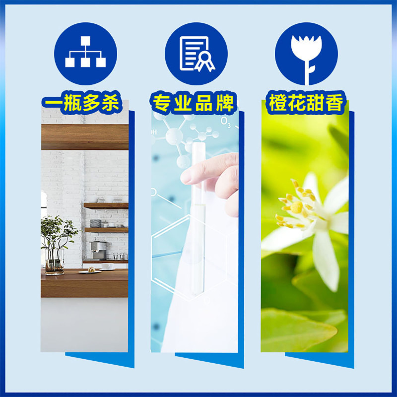 雷达杀虫气雾剂草本绿茶1瓶+香甜橙花2瓶新香型强力灭杀蟑螂苍蝇蚊子蚂蚁杀虫剂高清大图