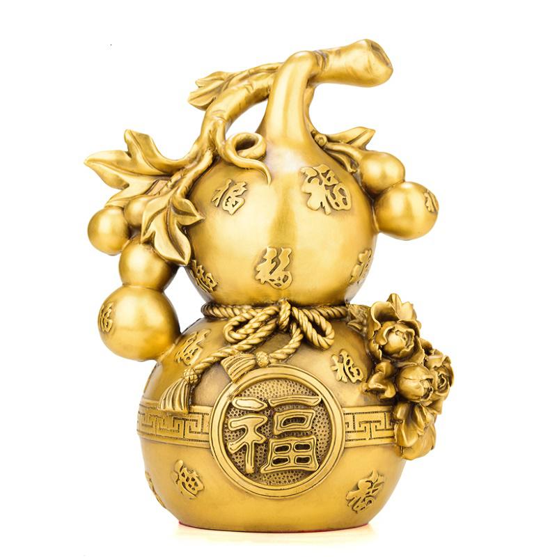 葫芦摆件 铜百福葫芦办公室桌面摆设化高清大图
