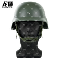 龙盾QGF03凯夫拉头盔迷彩超轻防暴盔塑料盔训练头盔19款头盔 900克军绿色头盔