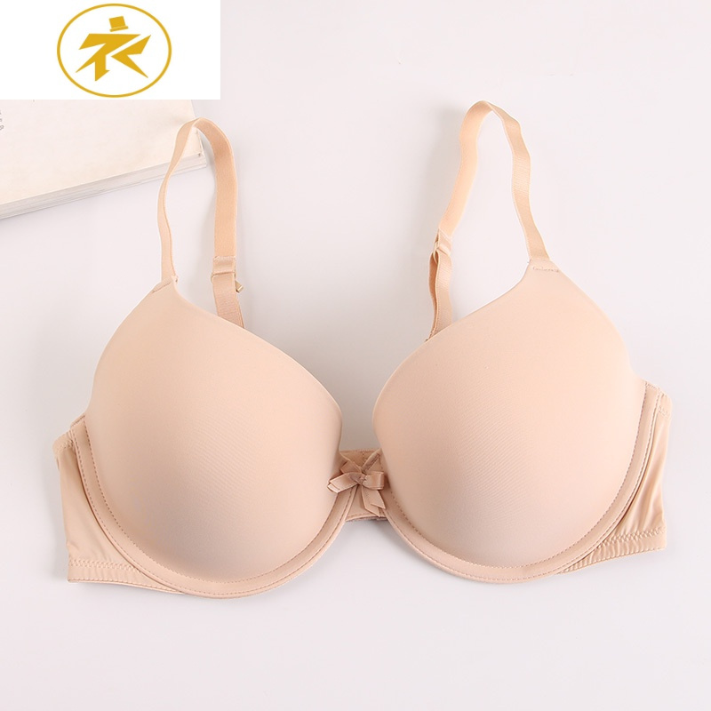 ideamini欧美单薄款内衣大胸显小超薄美背防滑简约基本款肤色光面无痕