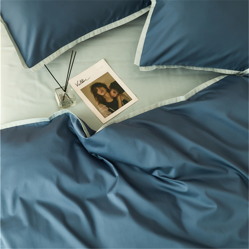 三极户外(Tri-Polar) TP2698新疆长绒棉四件套 1.5/1.8m床单款四件套 ((计价单位：套) 空灵蓝）高清大图