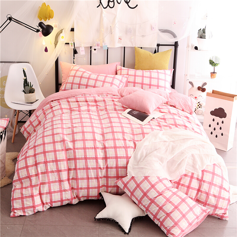 5/1.8m被子被套床单三件套卡罗时光咖水洗棉