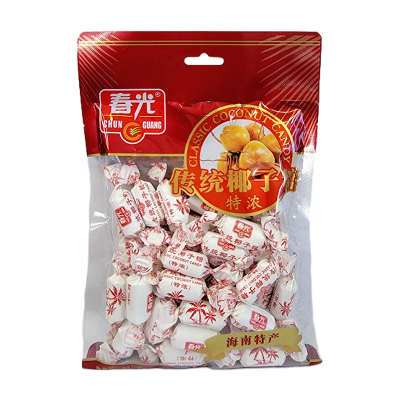 春光椰子糖传统特浓椰子糖250g袋装喜糖糖果零食海南特产高清大图
