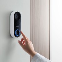 360 可视门铃D819智能摄像机摄像头家用电子猫眼高清夜视手机无线wifi远程监控器 访客识别视频通话+128G内存卡