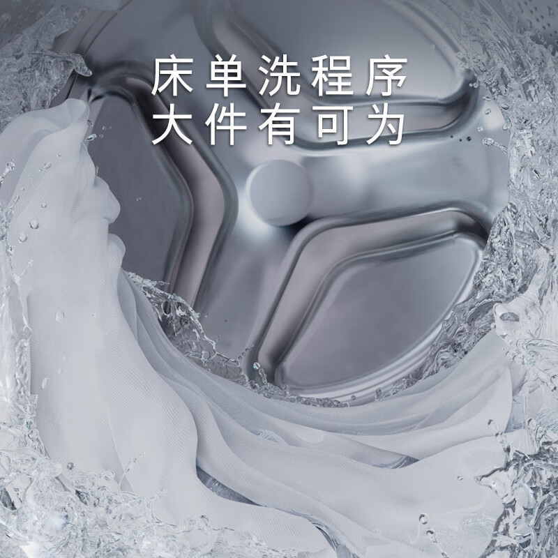 西门子WG52A1X14W 10公斤滚筒洗衣机 专业羽绒洗防过敏(湖蕴蓝)高清大图